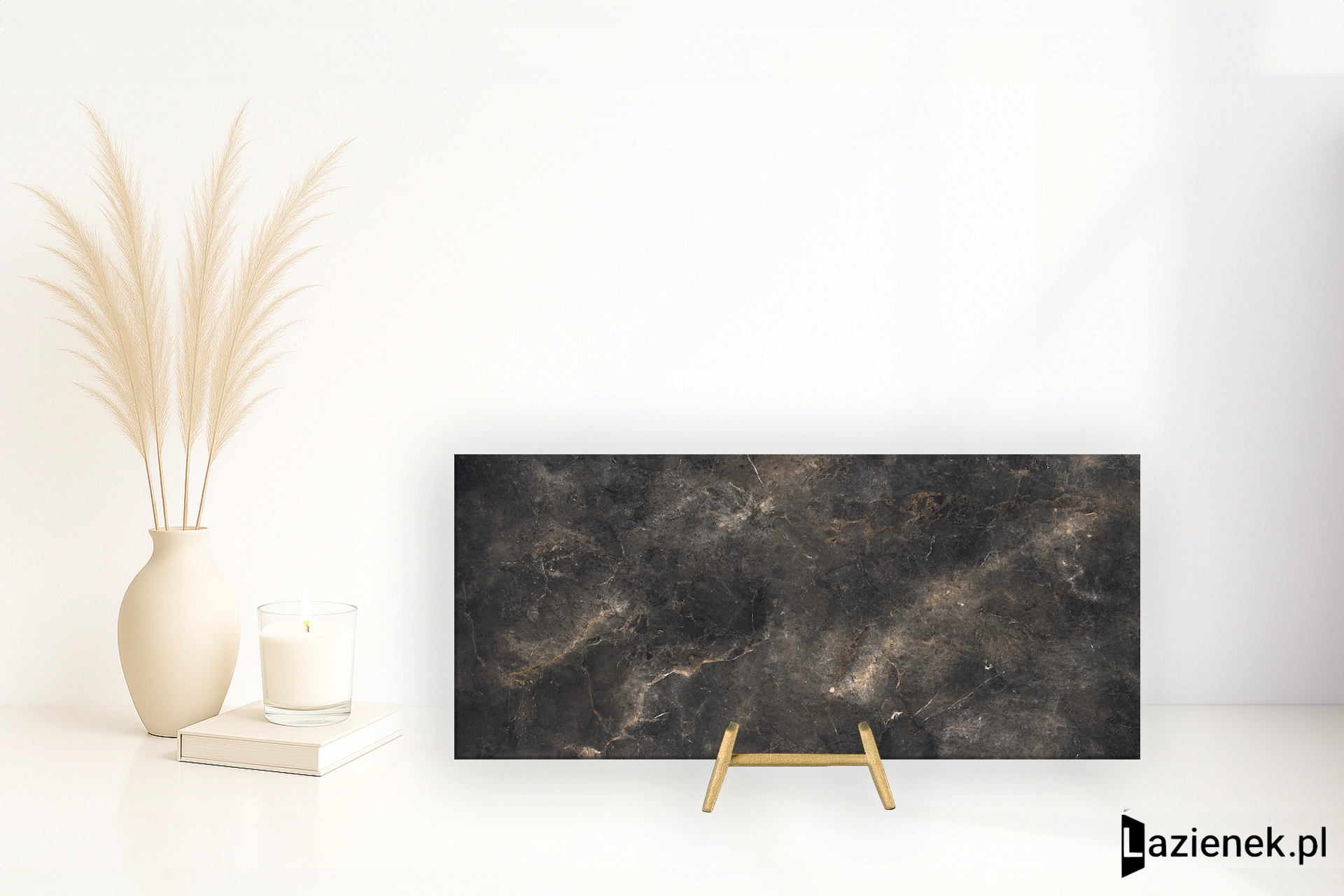 Graniti Fiandre Aion Maximum Black Aion naturalna 120x270 cm gr. 6 mm - płytka rektyfikowana / MMS27562712